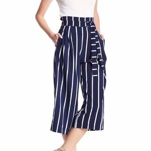 Wide leg cutoff pant